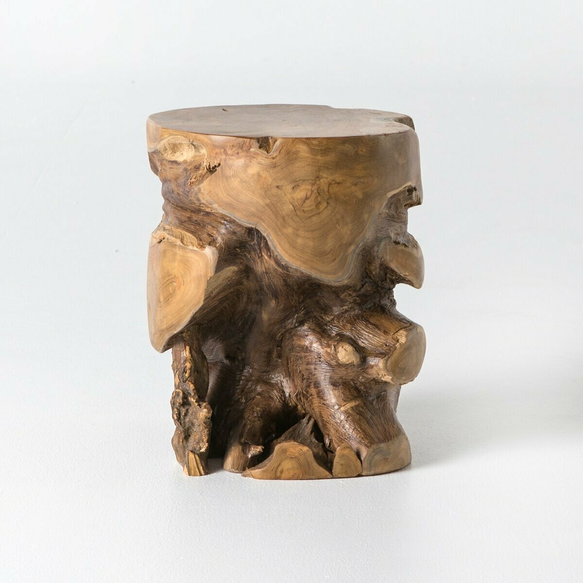 Teak Stool Aged Natural Teak