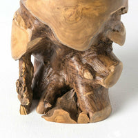 Teak Stool Aged Natural Teak