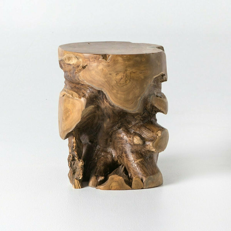 Teak Stool Aged Natural Teak