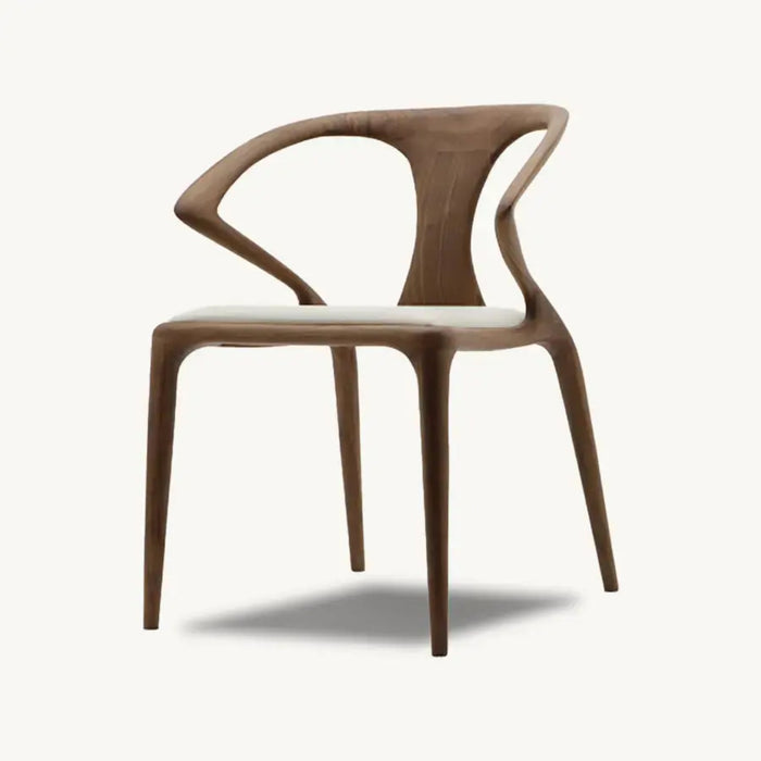 Bespoke Luca Minimalistic Wooden Dining Chair