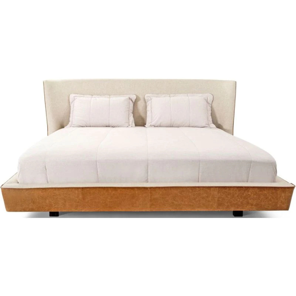 Musa Queen Bed Leather Frame